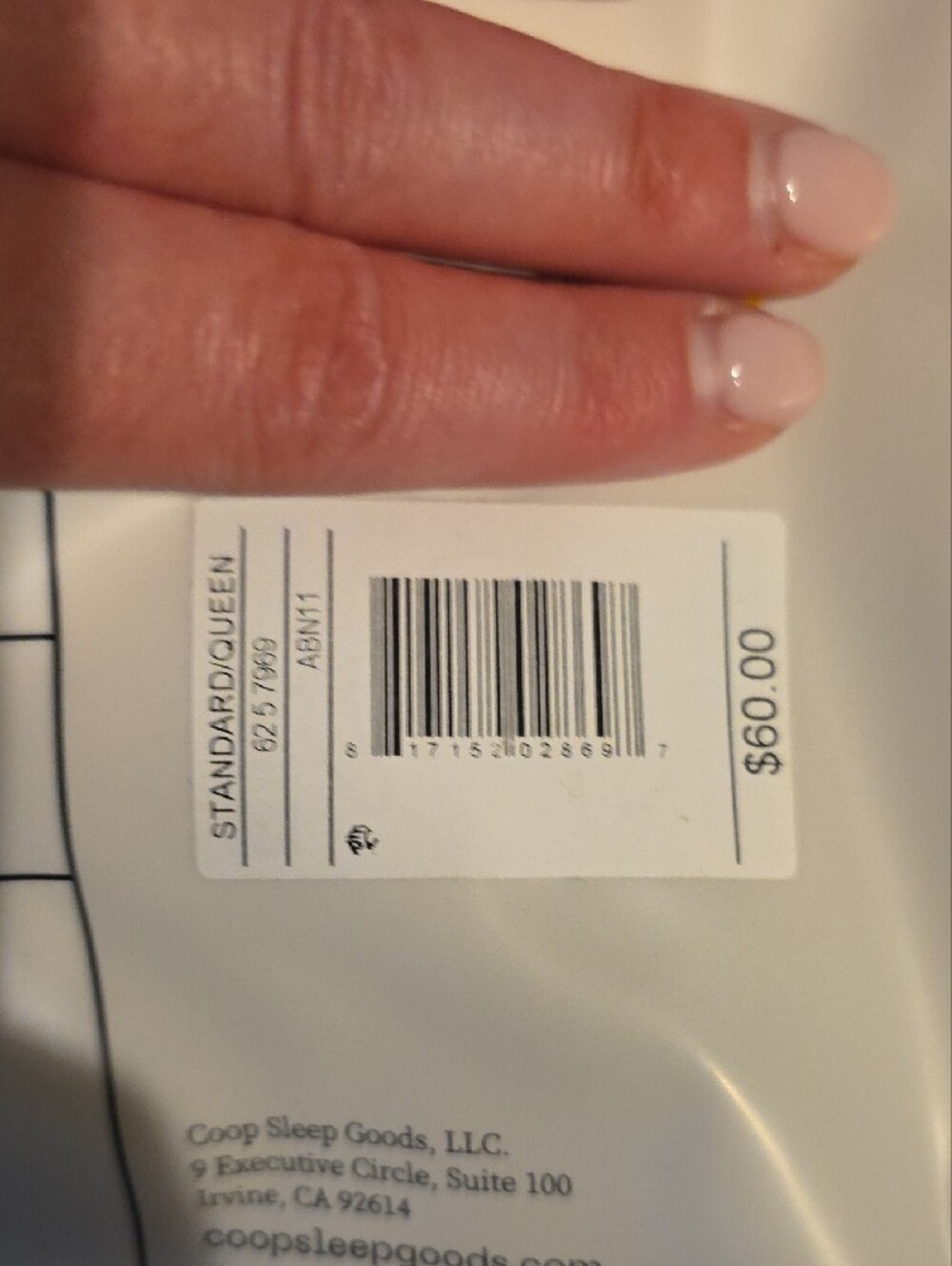 COOP Standard Adjustable Cooling Cloud Pillow - White NWOT - Picture 6 of 6
